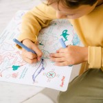 Zestaw do kolorowania z silikonową matą - My First World Map / Super Petit