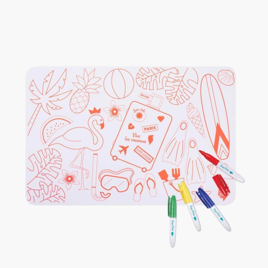 Mini zestaw do kolorowania z silikonową matą - Florida / Super Petit