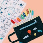 Pudełko z markerami do silikonowej maty, 10 szt. / Super Petit