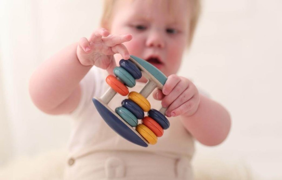 Grzechotka liczydło dla niemowlaka 3m+ / TOLO Bio