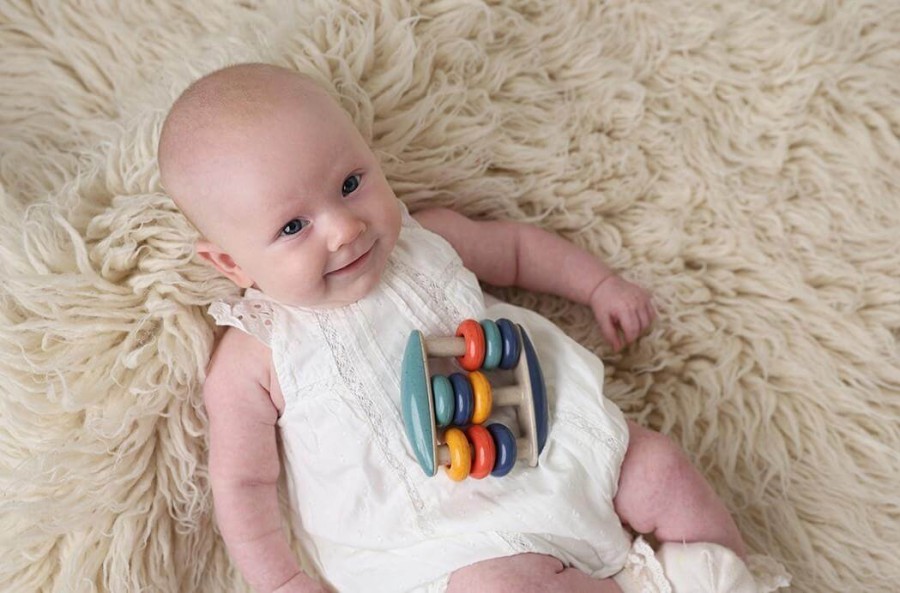 Grzechotka liczydło dla niemowlaka 3m+ / TOLO Bio