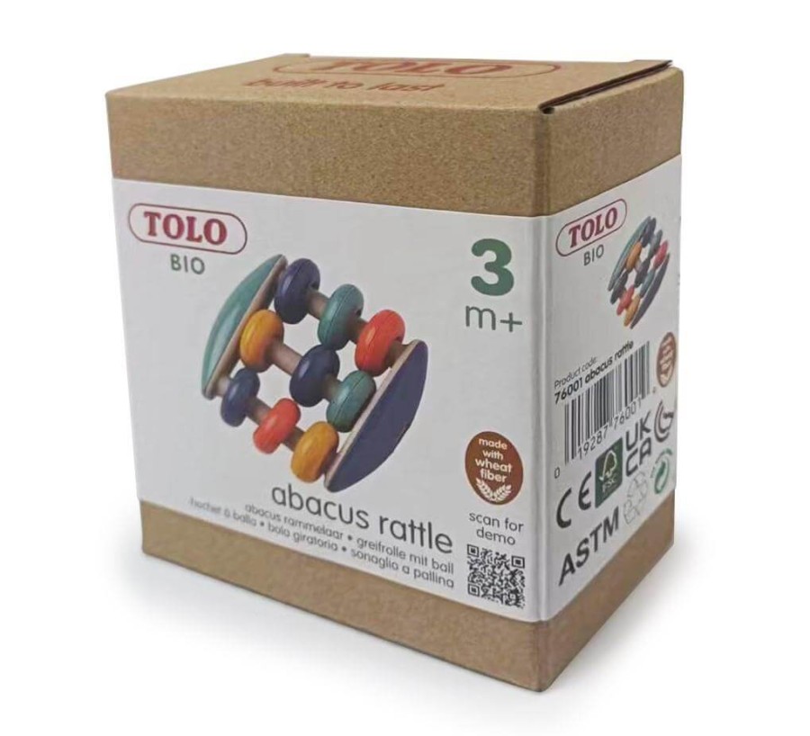 Grzechotka liczydło dla niemowlaka 3m+ / TOLO Bio