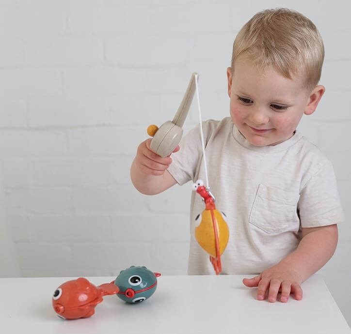Łowienie rybek zabawka do kąpieli 18m+ / TOLO Bio