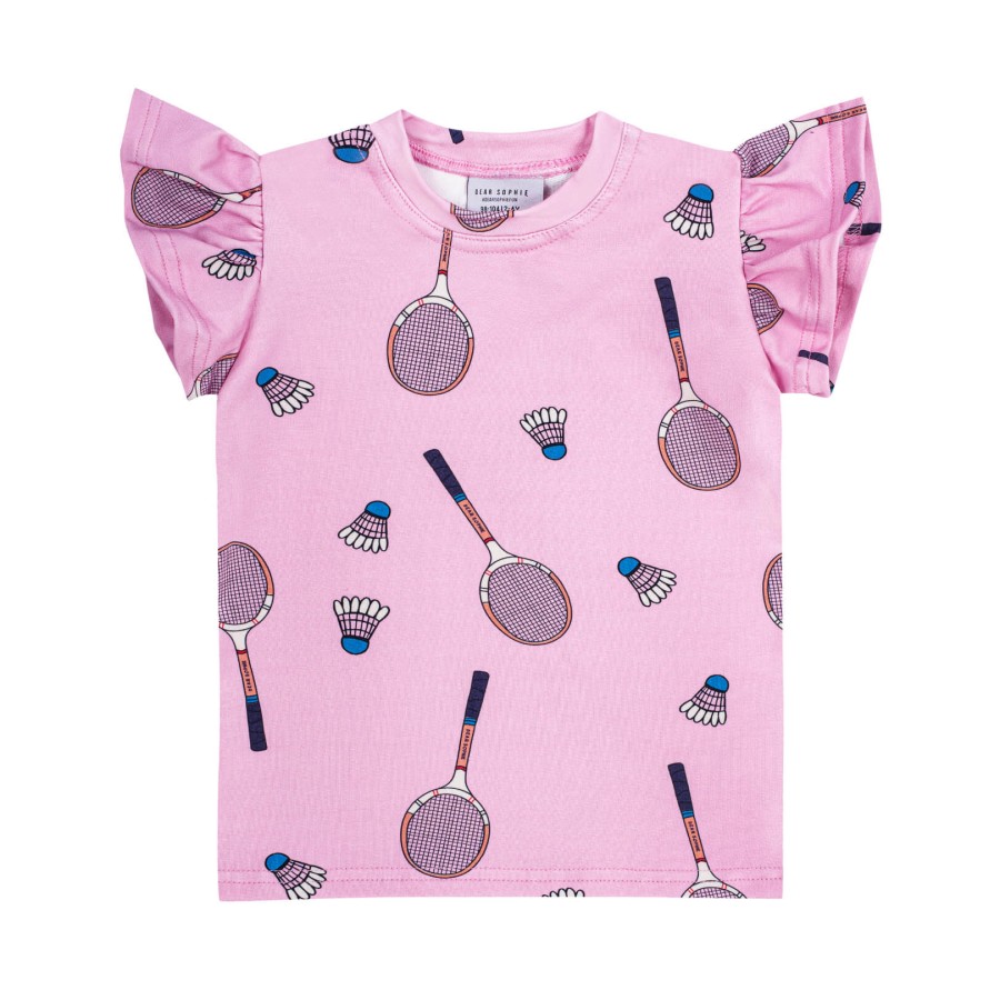 Koszulka ze skrzydełkami - tenis różowy / Dear Sophie