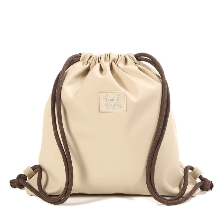 Plecak worek gumowy BEIGE / La Millou