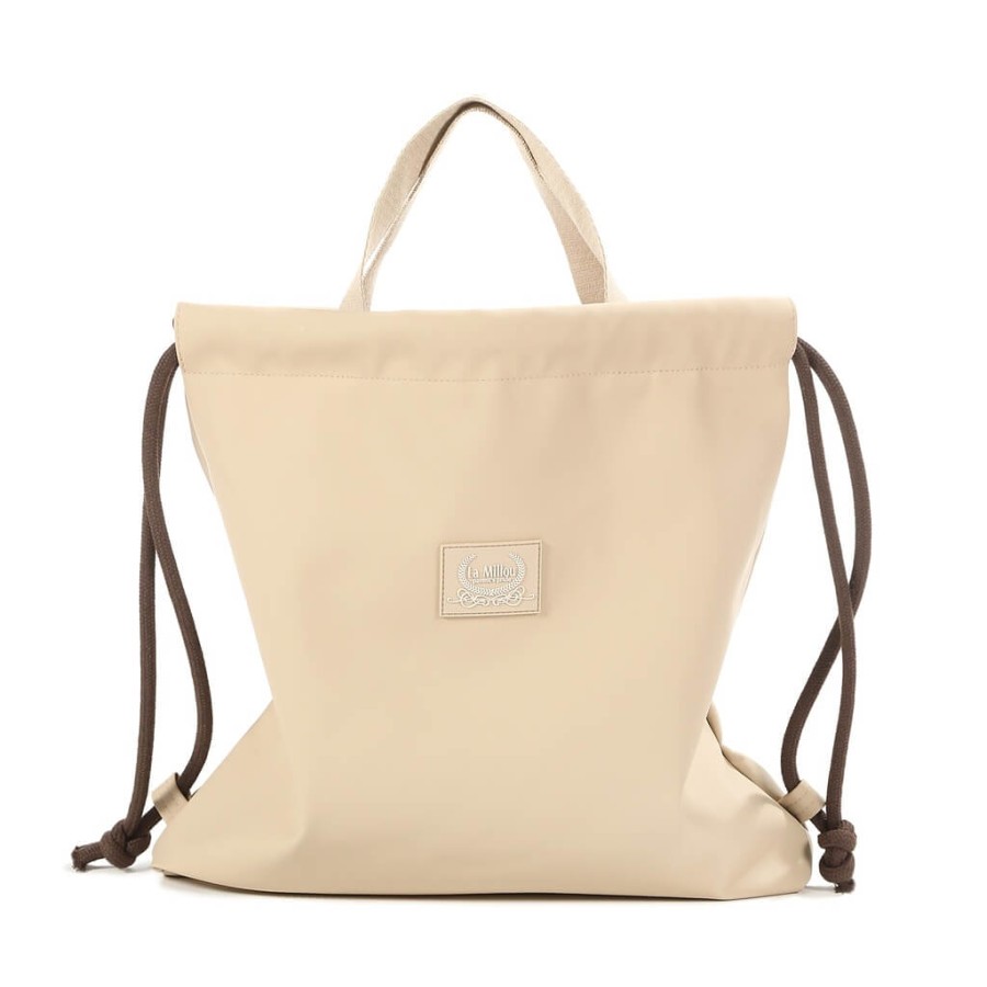 Plecak worek gumowy BEIGE / La Millou