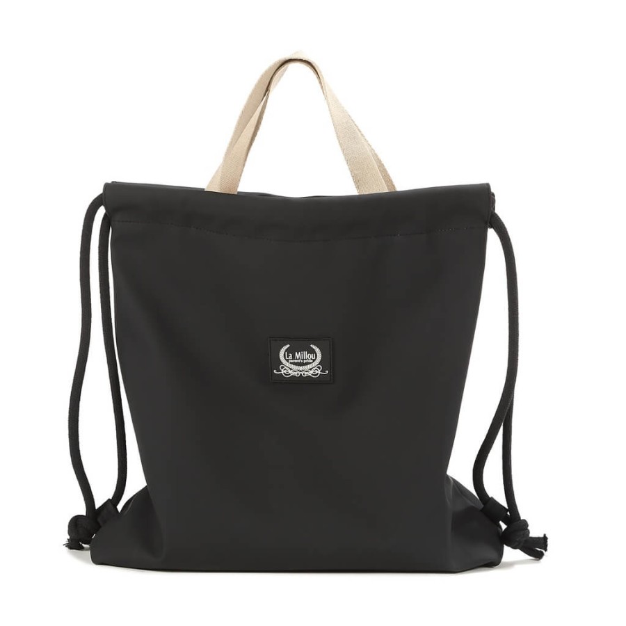 Plecak worek gumowy BLACK / La Millou