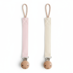 Zawieszka materiałowa 2-pack - Blush/Cream / Mushie