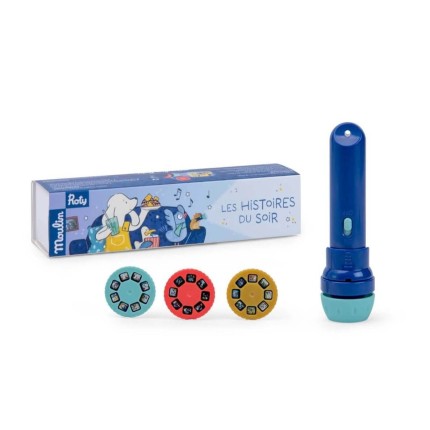 Latarka - projektor PUCE & PILOU / Moulin Roty