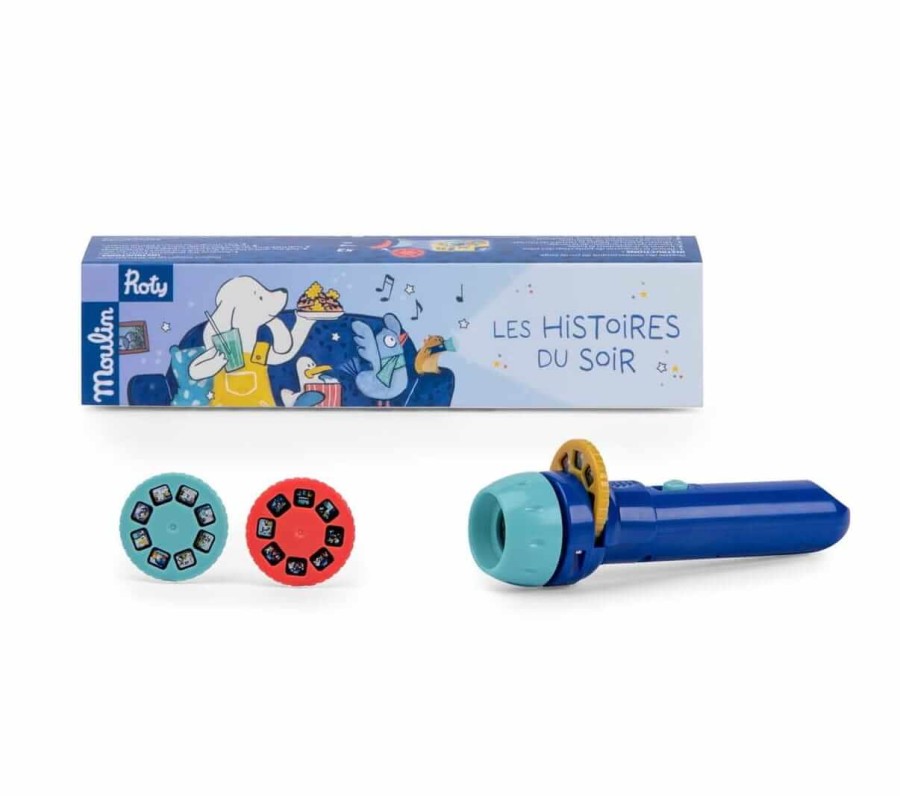 Latarka - projektor PUCE & PILOU / Moulin Roty