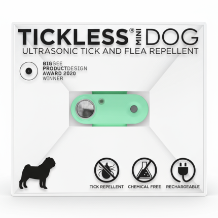 Ultradźwiękowe urządzenie chroniące przed kleszczami TICKLESS® Pet Mini Mentha Green / Tickless