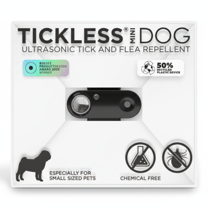Ultradźwiękowe urządzenie chroniące przed kleszczami TICKLESS® Pet Mini Black / Tickless