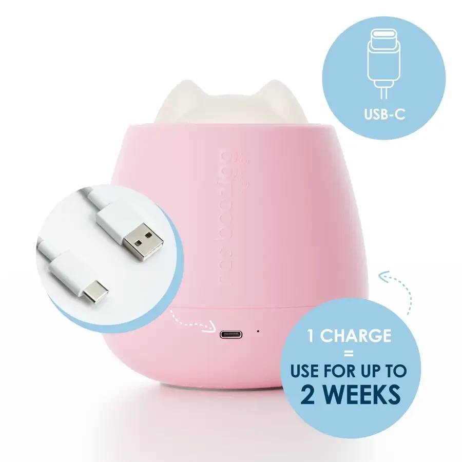 Lampka nocna Nosiboo Zigg - pink / Nosiboo