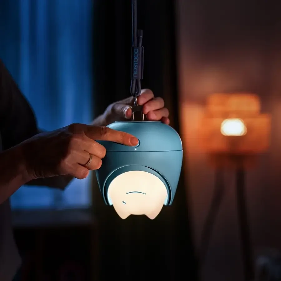 Lampka nocna Nosiboo Zigg - grey / Nosiboo