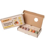 Kredki Medenka JUNIOR PASTEL z wosku pszczelego, 100% naturalne