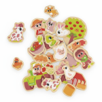 Magnesy drewniane Na farmie 24 szt. 2+ / Janod