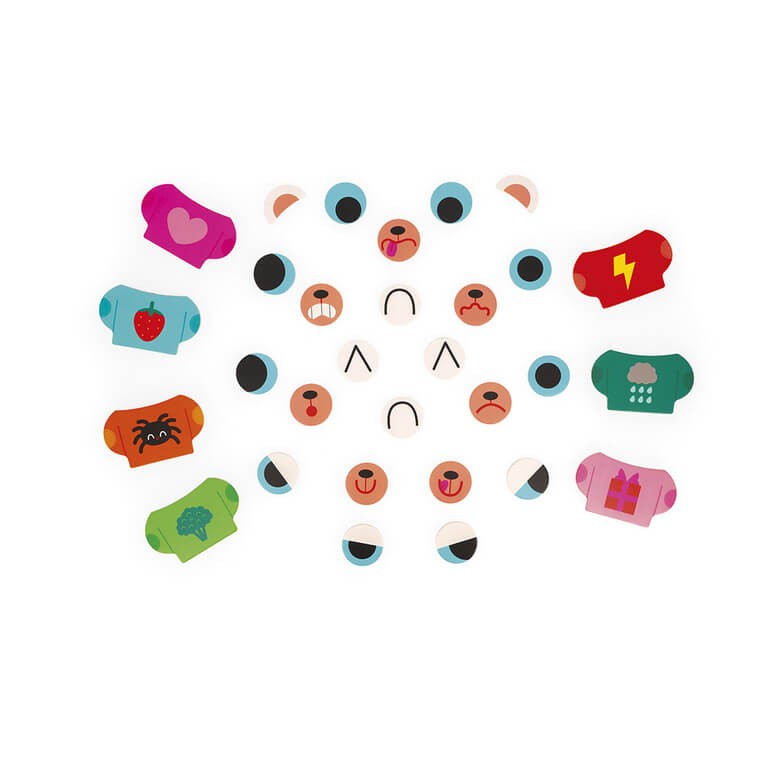 Magnetyczna układanka Emocje Miś 2+ / Janod