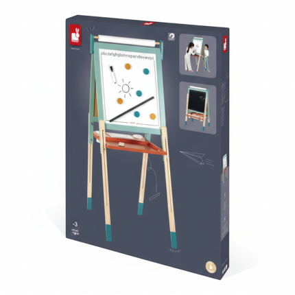 Duża drewniana tablica ewolucyjna z 14 akcesoriami 3+ / Janod