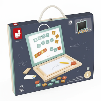 Tablica z magnesami i znikopisem w walizce 4w1 3+ / Janod