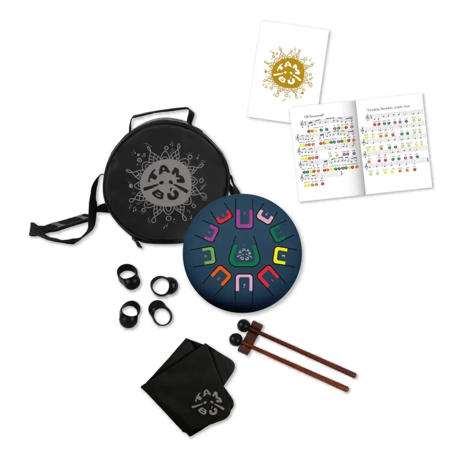 Bębenek językowy Tambu śr. 20cm - Dark Blue / Juegaconmigo