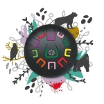 Bębenek językowy Tambu śr. 20cm - Black Mat / Juegaconmigo