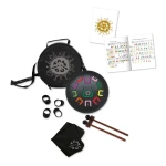 Bębenek językowy Tambu śr. 20cm - Black Mat / Juegaconmigo