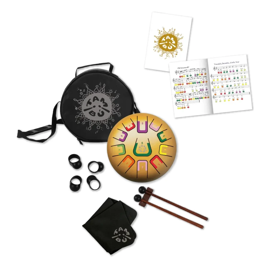 Bębenek językowy Tambu śr. 20cm - Golden Star / Juegaconmigo