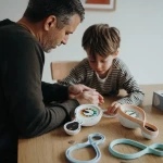 Budzik edukacyjny KIDYALARM - melonowy / Kidywolf