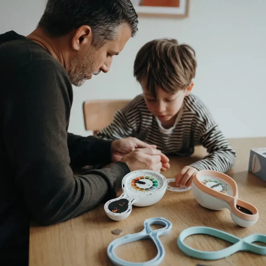 Budzik edukacyjny KIDYALARM - melonowy / Kidywolf