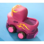 Wheeee-ls! – zestaw 4 autek z napędem z fioletem i miętą / B.Toys