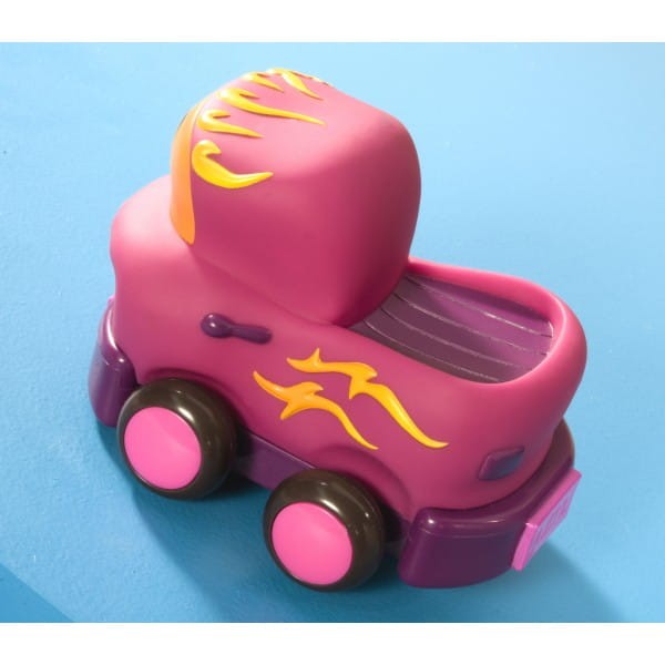 Wheeee-ls! – zestaw 4 autek z napędem z fioletem i miętą / B.Toys