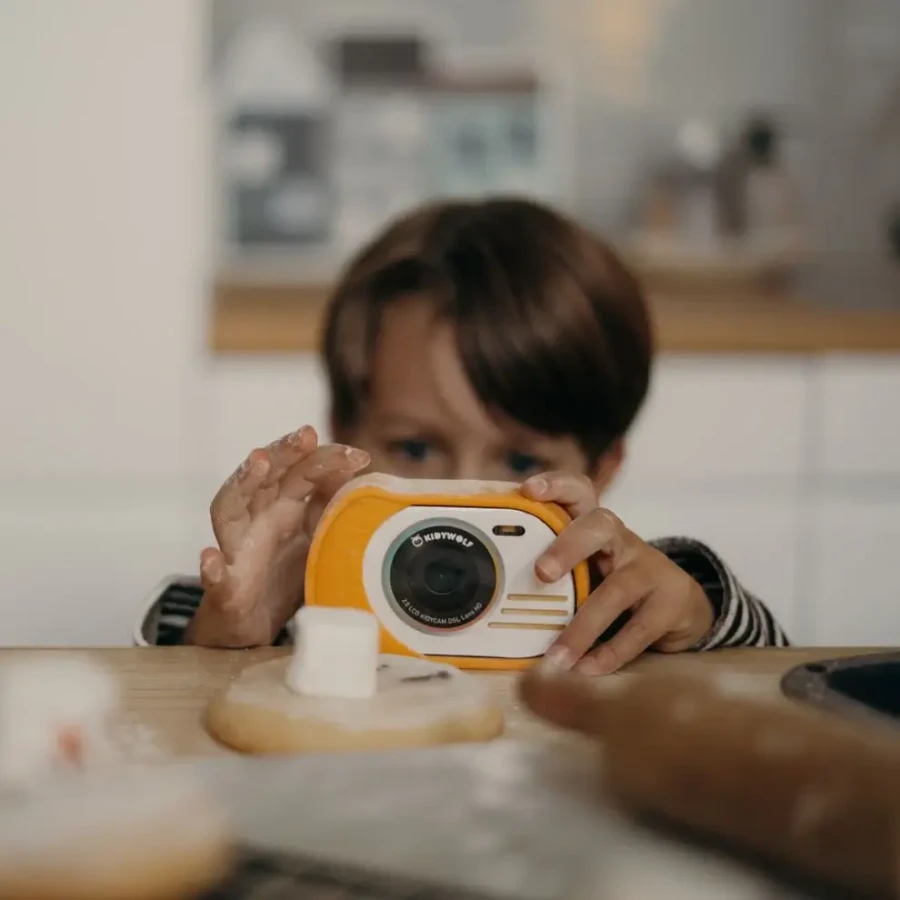 Wodoodporny aparat KIDYCAM - pomarańczowy / Kidywolf