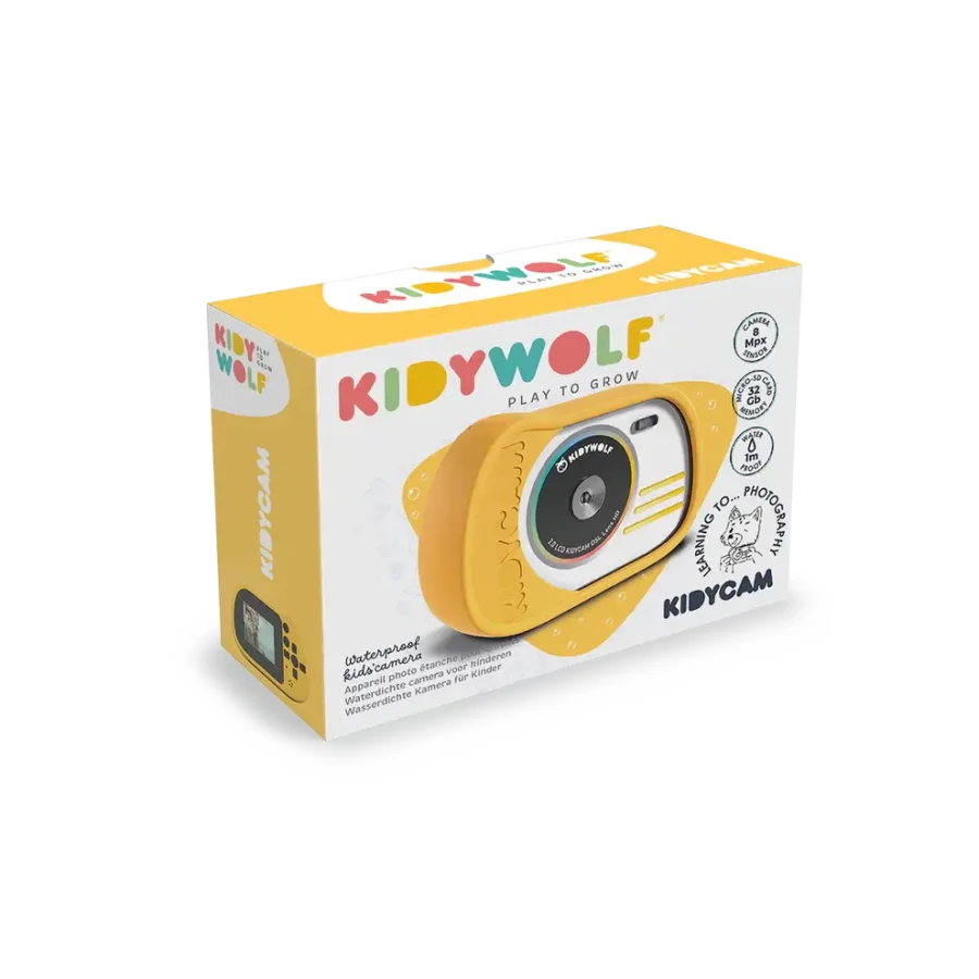 Wodoodporny aparat KIDYCAM - pomarańczowy / Kidywolf