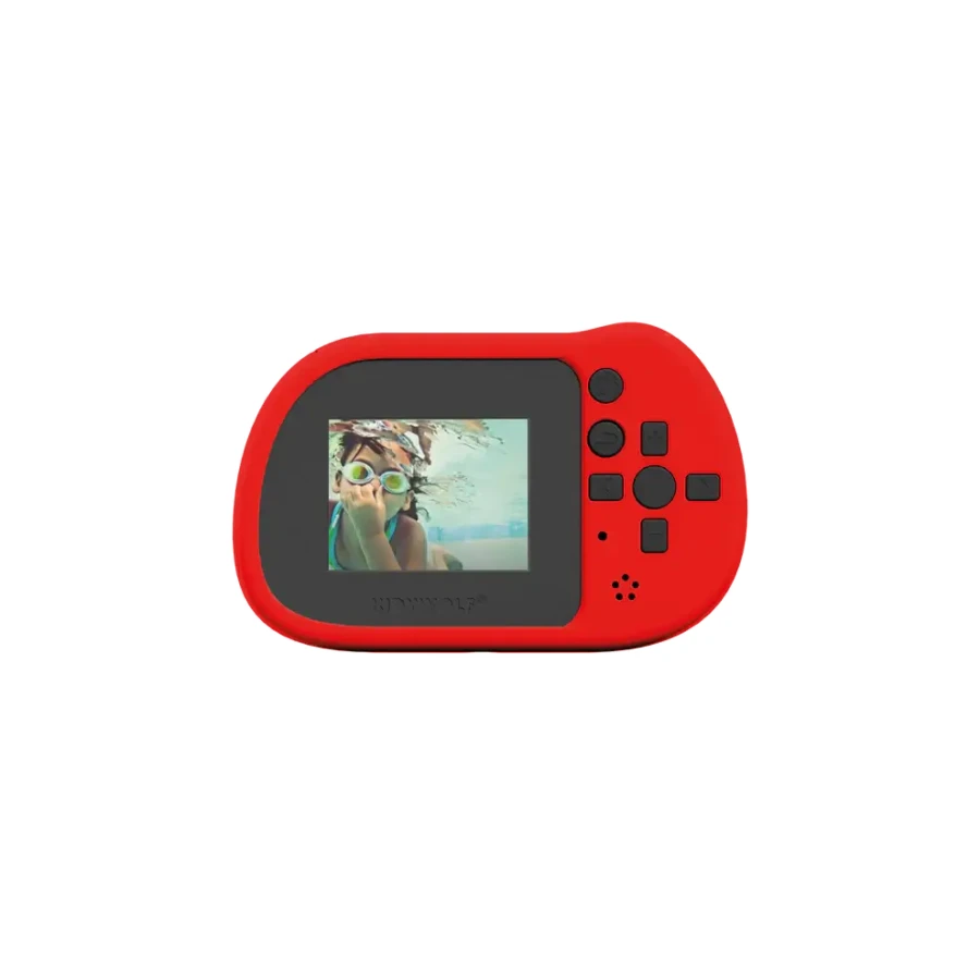 Wodoodporny aparat KIDYCAM - czerwony / Kidywolf