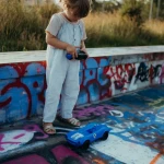 Samochód zdalnie sterowany KIDYCAR - niebieski / Kidywolf