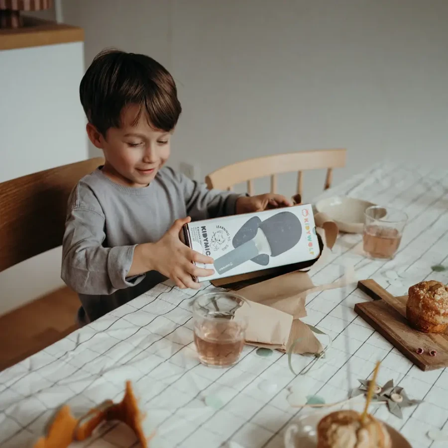 Świecący mikrofon KIDYMIC - niebieski / Kidywolf