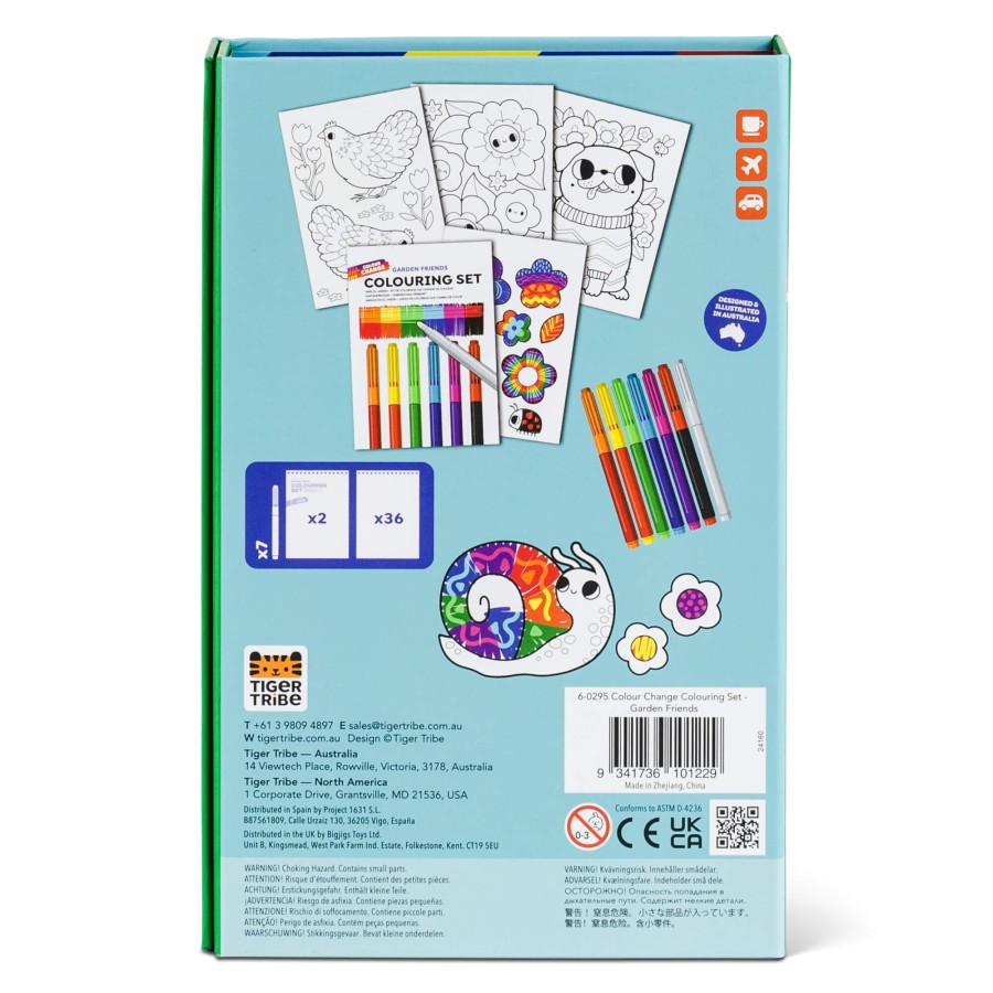 Zestaw kolorowanek zmieniających kolor – Przyjaciele z Ogrodu / Tiger Tribe