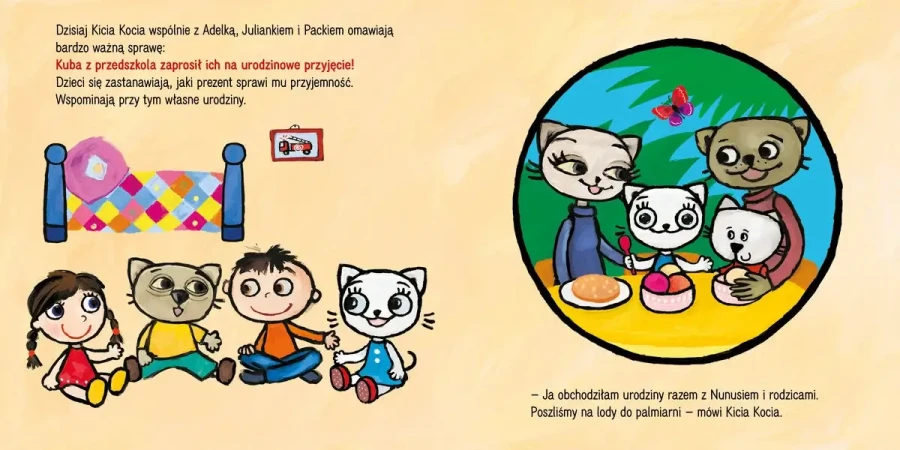 Kicia Kocia idzie na urodziny / Wydawnictwo Media Rodzina