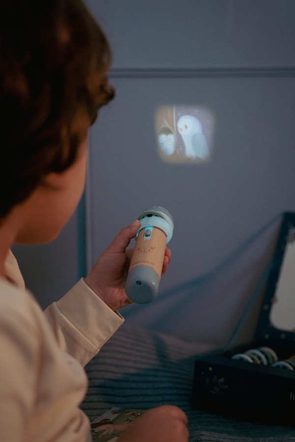 Latarka projektor z bajkami Błękit / Little Dutch