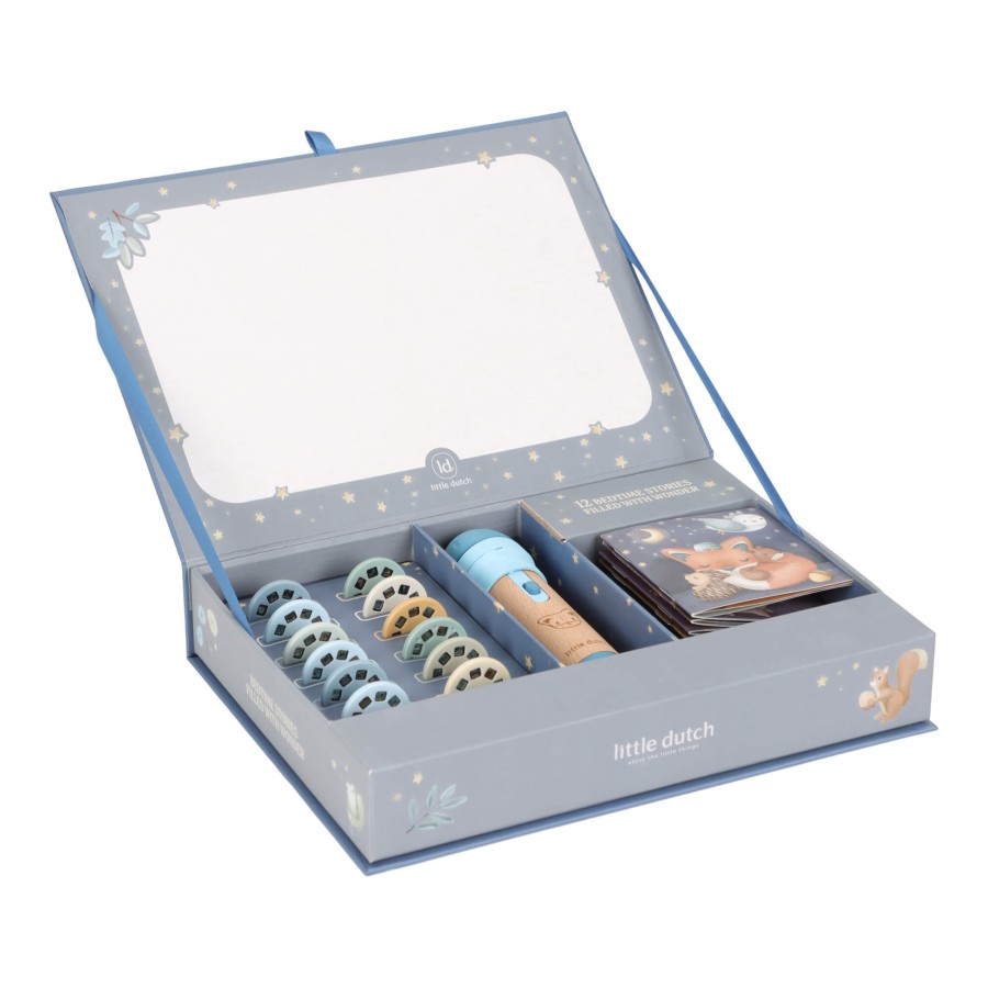 Latarka projektor z bajkami Błękit / Little Dutch