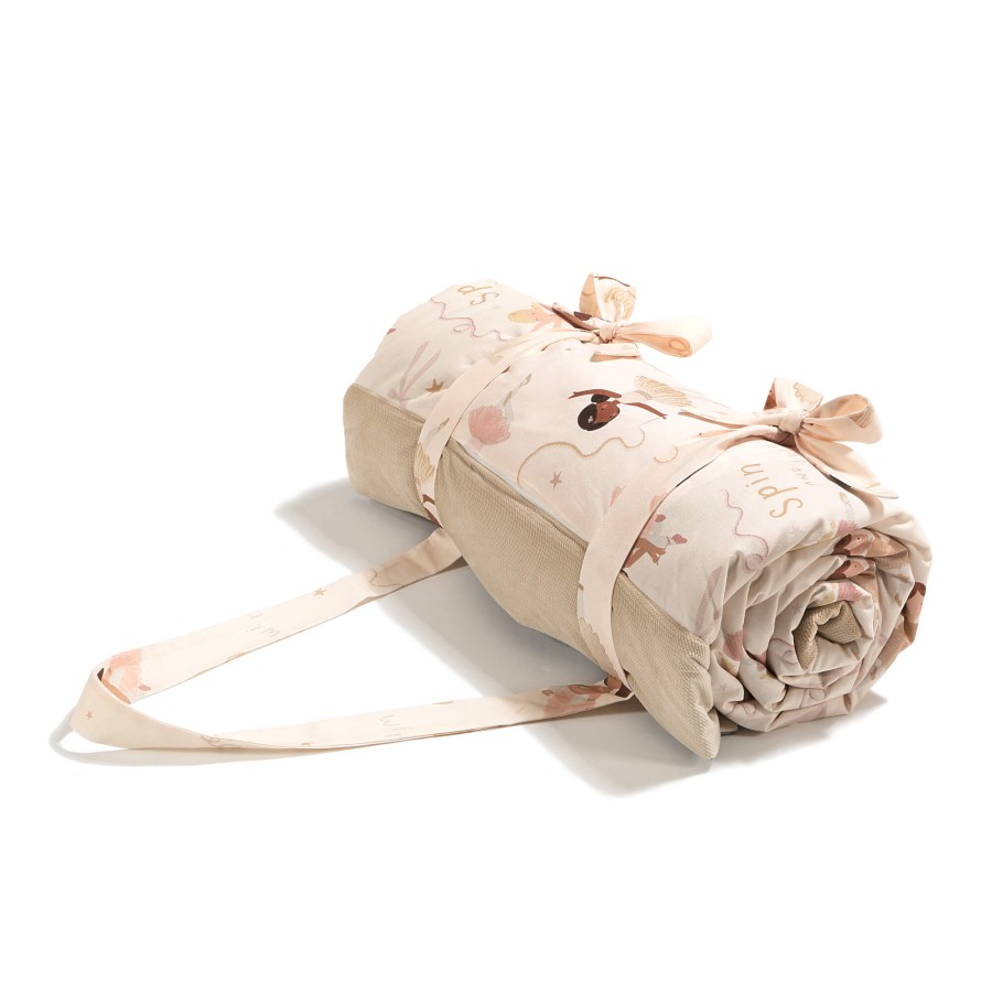 Koc piknikowy z kieszonką, mata do zabawy XXL 180x190 - BALLERINE / La Millou