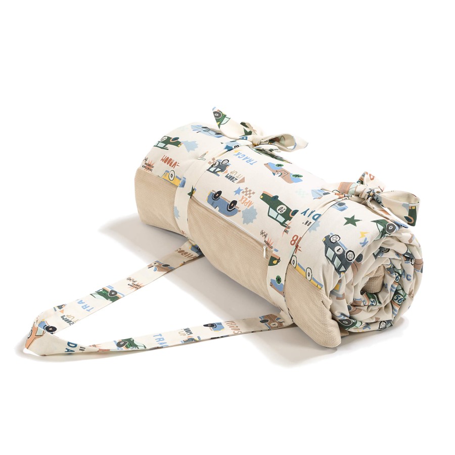 Koc piknikowy z kieszonką, mata do zabawy XXL 180x190 - GRAND PRIX / La Millou