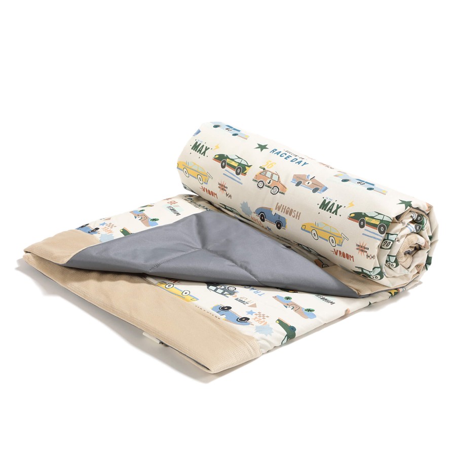 Koc piknikowy z kieszonką, mata do zabawy XXL 180x190 - GRAND PRIX / La Millou