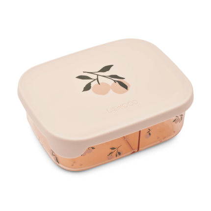 Lunchbox tritanowy z przegródkami Arthur - peach, sea shell / Liewood