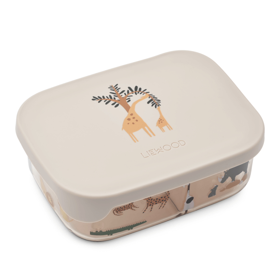 Lunchbox tritanowy z przegródkami Arthur - all together, sandy / Liewood