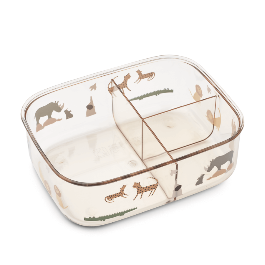 Lunchbox tritanowy z przegródkami Arthur - all together, sandy / Liewood