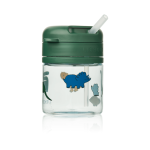 Bidon tritanowy z chowaną rurką Pavia 280ml - dinosaurs, mist / Liewood