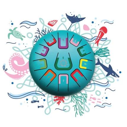 Bębenek językowy Tambu śr. 20cm - Under the sea / Juegaconmigo