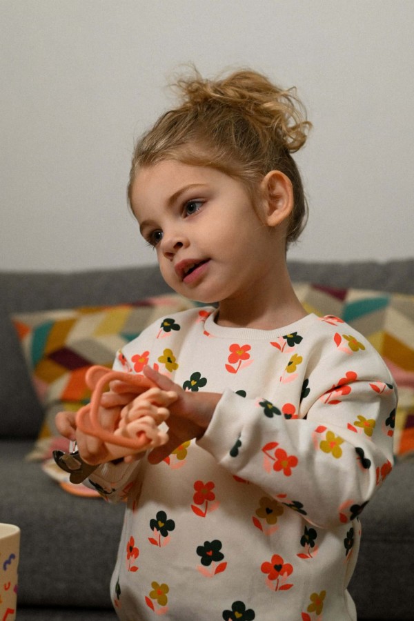 Zestaw sztućców z pętelką - Tangerine / the cotton cloud