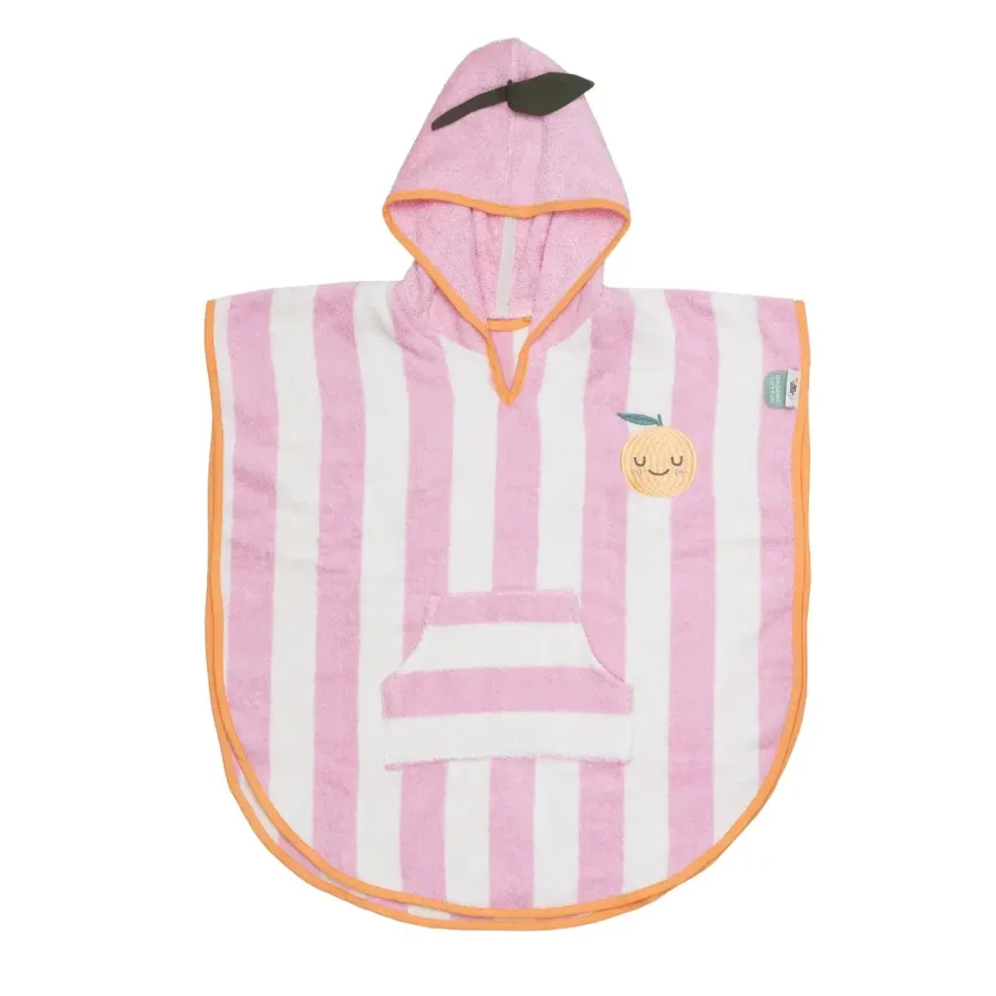 Ponczo z kapturem - Mandy Mandarine / the cotton cloud